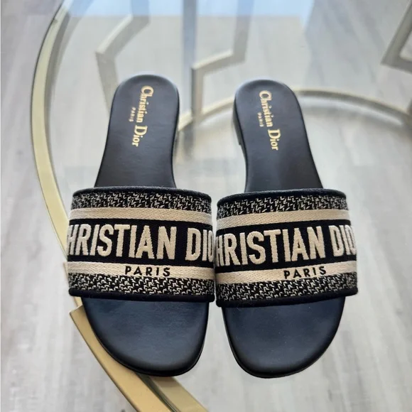 Dior | Shoes | Dior Black And White Dway Slide | Poshmark display picture 2